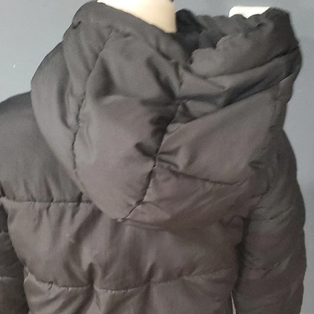 GAP Kids Black Hooded Puffer Jacket